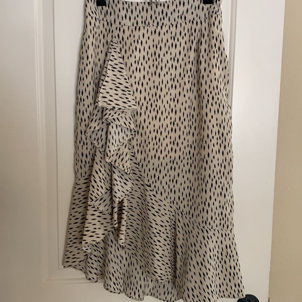 Nasty Gal ruffle midi skirt, sz 12 - Picture 2 of 3